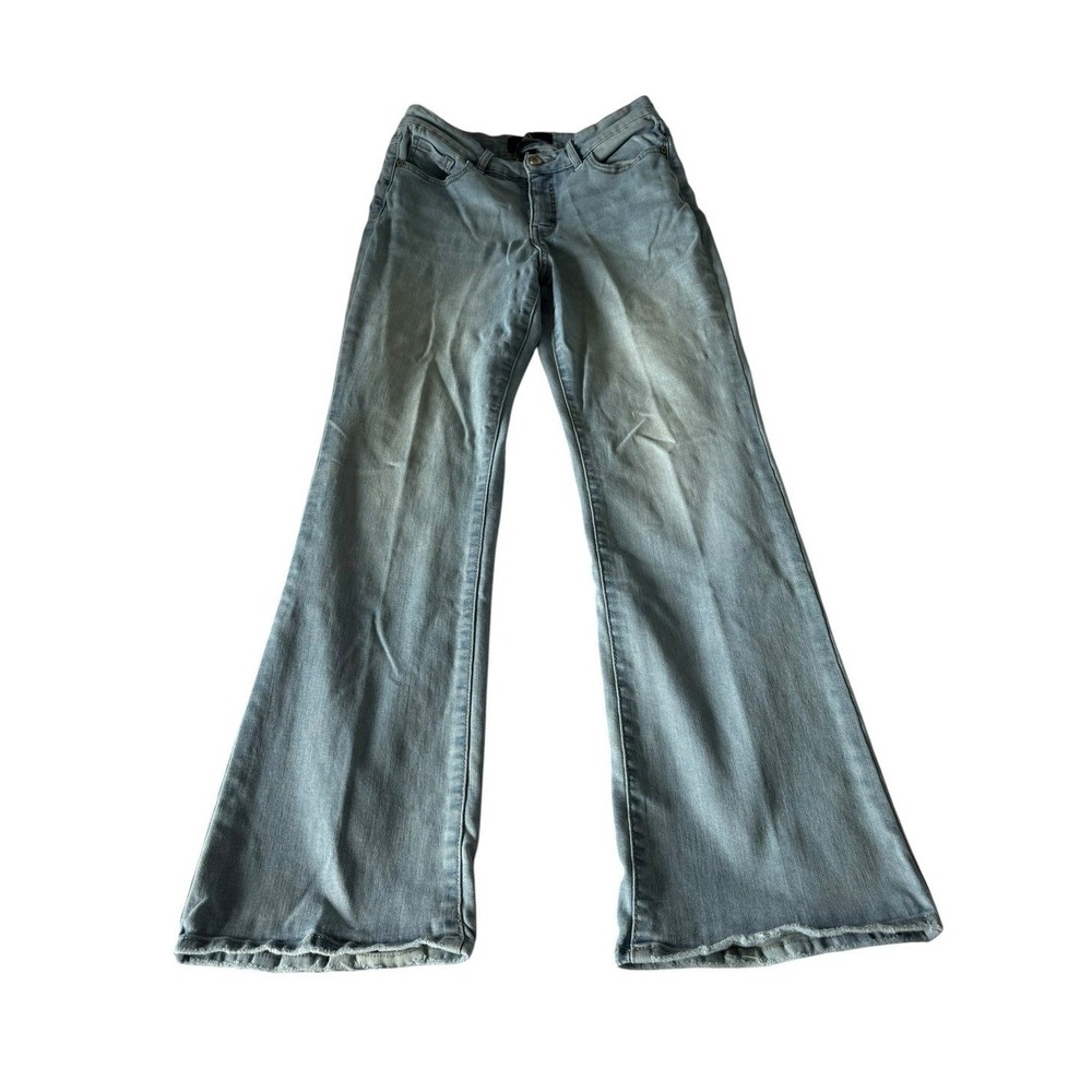 Jordache Mid Rise Curvy Boot Jeans Light Wash Blue Denim Size 10